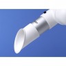 Дымоприемник шарнирный ALSIDENT System 75 трубка белая мм 1-7526-5